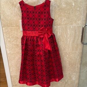 Jayne Copeland Red Sleeveless A-Line Sundress